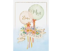 Greeting card Wedding Balloons, 1 pc.
